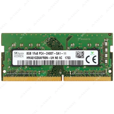 Hynix 8GB DDR4 2400 MHz PC4-19200 1Rx8 SODIMM Laptop Memory RAM HMA81GS6AFR8N-UH - Image 1 of 2