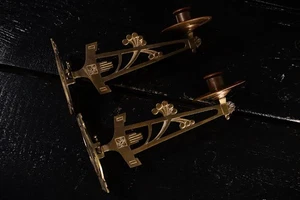 Lámparas de piano decorativas Art Nouveau / Lámpara de pared / Candelabro / Antiguo #D - Imagen 1 de 7