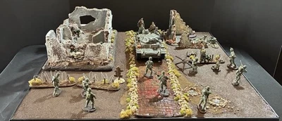 Thomas Gunn WW2 Germans vs Americans Diorama - Image 1 of 4
