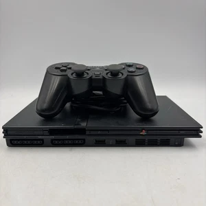 Sony PlayStation 2 PS2 Slim Console And Controller For Parts Or Repair SCPH70001 - Picture 1 of 10