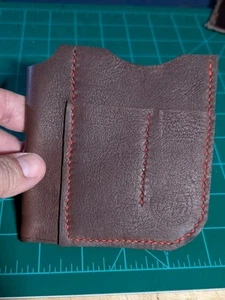 Cortez Leather Handmade Pocket EDC Cards Knife Tools Organizer Wallet - Bild 1 von 3