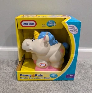 TOTALMENTE NUEVO Little Tikes Penny Pals Mystic the Unicorn Piggy Bank con sonido mágico - Imagen 1 de 9