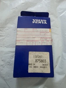 Volvo Penta P/N 875803 OEM  Factory Set of Four Spark Plugs For  AQ115A, AQ130A - Picture 1 of 4