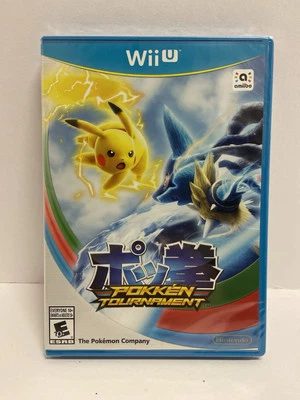 Pokken Tournament (Nintendo Wii U) Brand new sealed with MewTwo Amiibo Card - Image 1 of 4