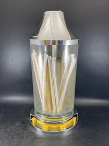 VTG 60s 70s MCDONALDS STORE ROTATING STRAW DISPENSER DISPLAY RETRO ATOMIC RARE - Picture 1 of 15