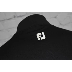 Footjoy Golfshirt Mock Rollkragen Herren Größe Large schwarz Performance Polyester - Bild 1 von 8