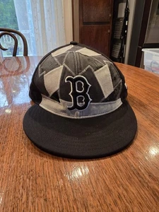 boston red sox 59fifty fitted Patchwork hat Size 7 1/2 - Picture 1 of 7