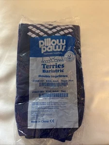 New Pillow Paws Unisex Non-skid Slipper Socks Adult Size XXXL Terries Bariatric - Picture 1 of 3