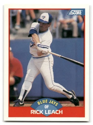 1989 Score #540 Rick Leach | Toronto Blue Jays - Image 1 of 2