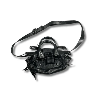 Chloe Bag Mini Paddington 2Way Shoulder Bag Black Y2K 26cmx30cmx14cm NNAv72 - Image 1 of 4