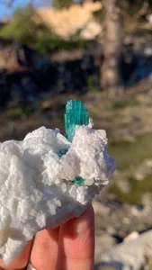 Blue Tourmaline With combine Feldspar - Picture 1 of 10