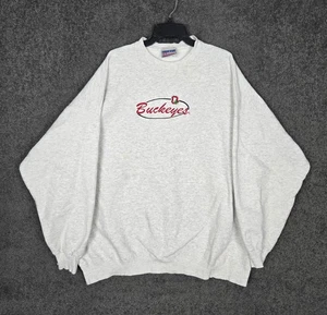 Vintage Ohio State Buckeyes Crewneck Sweatshirt Men 3XL Pullover Embroidered 90s - Picture 1 of 19