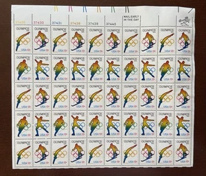 US SCOTT #1795 13 CENT 1979 WINTER OLYMPICS FULL SHEET 50 POSTAGE STAMPS - MNH - Picture 1 of 5