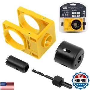 RKK Door Lock Installation Kit - Deadbolt and Door Knob Hole Saw Kit - Yellow - Picture 1 of 5