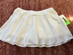 Prince Damen Tennis Volant Skort Größe Large NEU weiß feuchtigkeitsableitend - Bild 1 von 3
