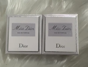 2x MISS DIOR Eau De Parfum Mini Splash BY DIOR 0.17 FL OZ / 5 ML EDP Travel Size - Picture 1 of 3