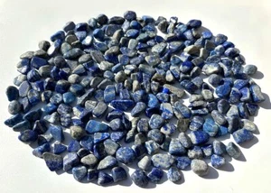 400g/0,88lb Lapislazuli Afghanistan kleine Steine Trommelsteine Schmuck Edelstein - Bild 1 von 8