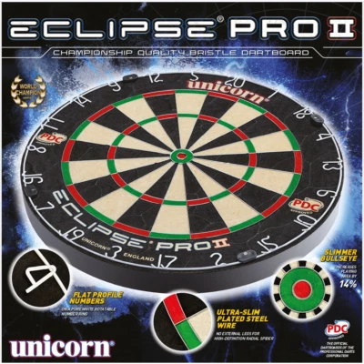 Unicorn Steeldart Board Eclipse Pro 2, Dartscheibe, Bristle Board  - Bild 1 von 4
