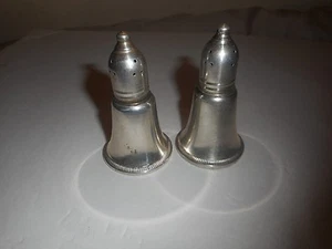Vintage Sterling Silver Salt & Pepper Shakers - Picture 1 of 5