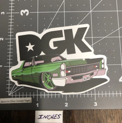 DGK GREEN CAR Decal Skateboard Guitar Laptop Decal/ sticker