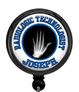 Carrete personalizado de identificación con clip para insignia de trabajo médico retráctil con tecnología de rayos X - Imagen 1 de 2