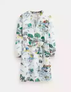 Boden Cleo Linen Tie Waist Dress UK 16 Long - Picture 1 of 6