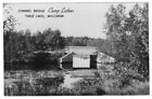 RPPC+Used+in+1957+Channel+Bridge+Camp+Luther+Three+Lakes+Wisconsin