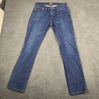 Lucky Brand Mens Jeans 31x33* 221 Original Straight Blue Dark Wash 100% Cotton