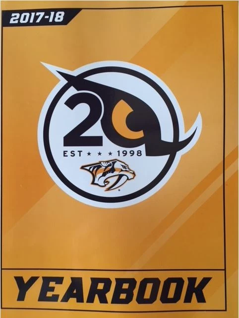 2017-2018 NASHVILLE PREDATORS YEARBOOK NHL STANLEY CUP FINALS? NHL HALL OF FAME - Image 1 of 1