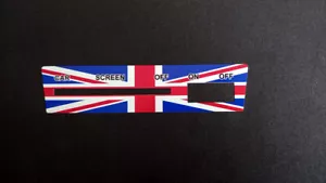 Classic Mini Heater Slide Union Jack Sticker - MK3 Mini Cooper Clubman 1275GT  - Picture 1 of 1