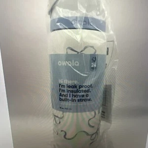 Owala Tied And True Blue Bows 32 Oz Freesip Urban Outfitters Exclusive-Authentic - Picture 1 of 3