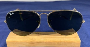 Ray-Ban Aviator Sunglasses Bausch & Lomb Lenses, Gold Frames 62/14 Vintage - Picture 1 of 5