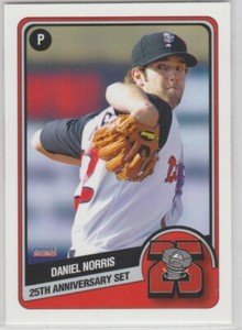 2020 Choice Lansing Lugnuts 25th Anniversary #10 Daniel Norris Blue Jays