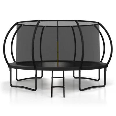 10/12/14/16 FT Outdoor Trampoline W/ Net and Ladder Trampoline for Kids & Adult - Image 1 of 4