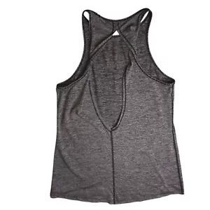 Gray Athletic Tank Top Sexy Open Back. Loose Fit High Neck Size Women's Large - Picture 1 of 8