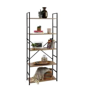 Estantería 5 baldas, ancha, estilo industrial, alto 144 cm - Chicago - Imagen 1 de 2