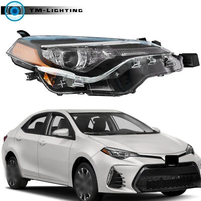 Farol de halogênio para 2017 2018 2019 Toyota Corolla CE LE L lado direito - Imagem 1 de 4