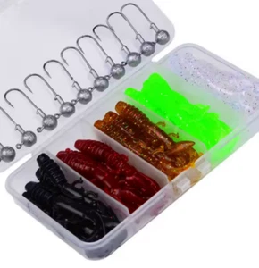 35pcs Soft Fishing Lures Kit - Picture 1 of 6