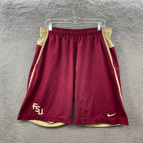 Florida State Seminoles Shorts Adult Large Red Dri-Fit Swoosh Basketball Nike* Cover