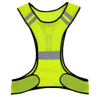 Breathable High Visibility Running Vest Lightweight Adjustable For Night Running