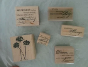 Stampin' Up - Happy Harmony - 6-Piece Stamp Set - Scrapbooking Crafts - Picture 1 of 2