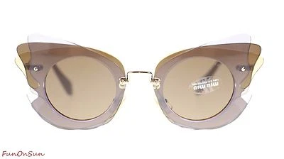 MIU MIU GAFAS DE SOL MUJER MU02SS VA68C1 MARRÓN LILA/MARRÓN LENTE 63mm AUTÉNTICAS Foto 1 de 4