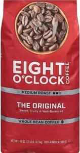 Eight O'Clock Original Medium Roast Ganze Bohne Kaffee, (40 Unzen) - 4 Stück - Bild 1 von 5