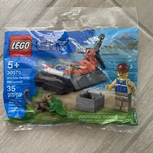Lego City Wildlife Rescue Hovercraft Veicolo Barca Minifig Polybag NUOVO SET SIGILLATO - Foto 1 di 5