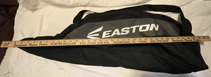 Easton Bat Bag Canvas Black Gray White Letters Zip Close - Picture 1 of 12