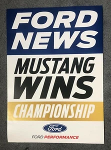 FORD PERFORMANCE MUSTANG WINS CHAMPIONSHIP POSTER MCLAUGHLIN DJR TEAM PENSKE - Picture 1 of 1