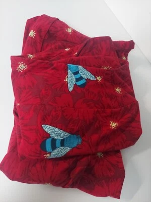 Leggings altos y curvilíneos LuLaRoe TC - Estampado de flores de mosca de insectos Foto 1 de 2