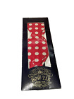 TIE RACK PURE SILK RED & WHITE SPOT BOW TIE VINTAGE STILL NEW IN PACKET