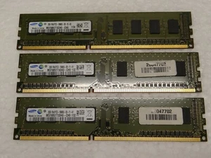 Arbeitsspeicher Samsung M378B5773CH0 (DH0) DDR3 -10600 1333Mhz 3x2GB 6GB PC-559 - Bild 1 von 4