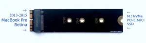 Apple 2013 2014 2015 MacBook Pro Air MacPro SSD auf NVMe AHCI SSD Adapter Karte - Afbeelding 1 van 4